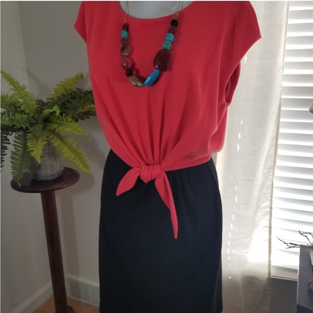 Karen Kane Size S Dress Hot Pink/Black